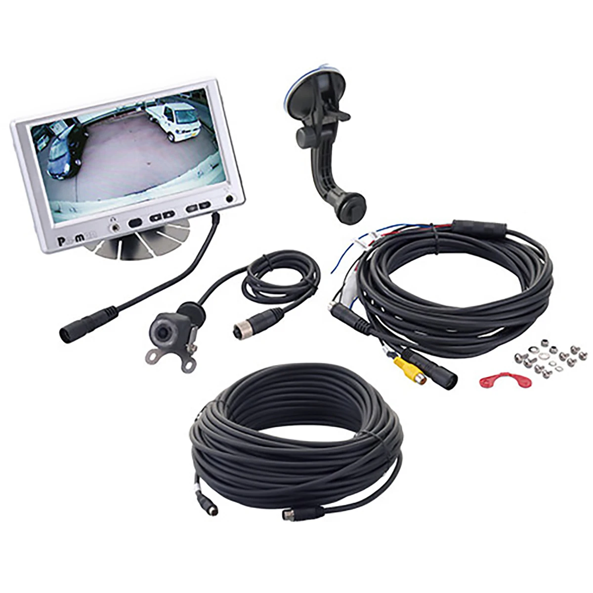 バックカメラ カラー DC12～24V ノンシャッター 水平120度 延長ケーブル15ｍ付属