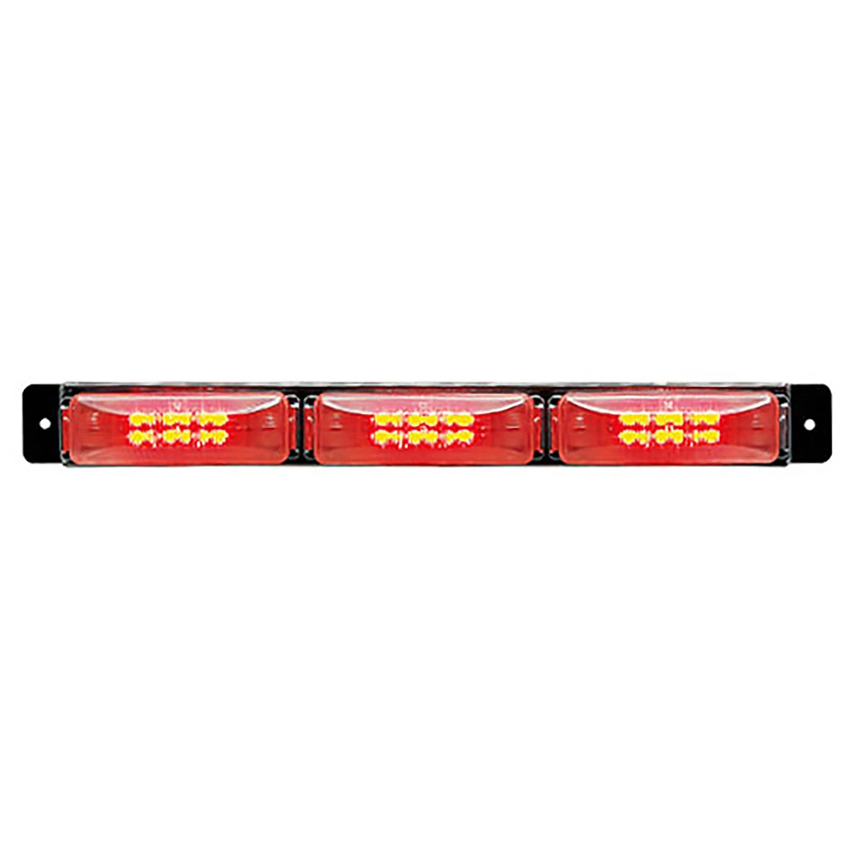 車高灯 LED クリアレンズ 3連 防水 DC24V LED色 赤