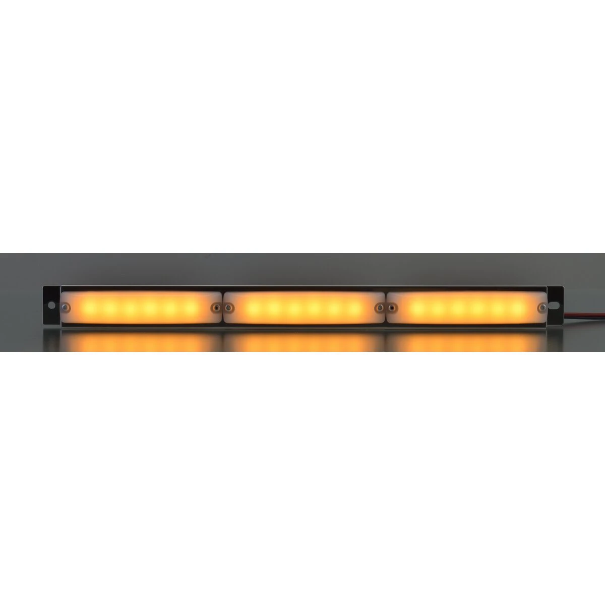 車高灯 LEDホワイトレンズ 3連 DC12～24V アンバー 防水