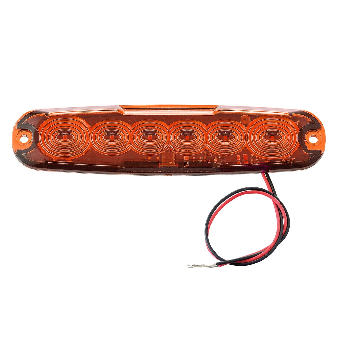 フラットマーカーランプ オレンジ DC12～24V 防水