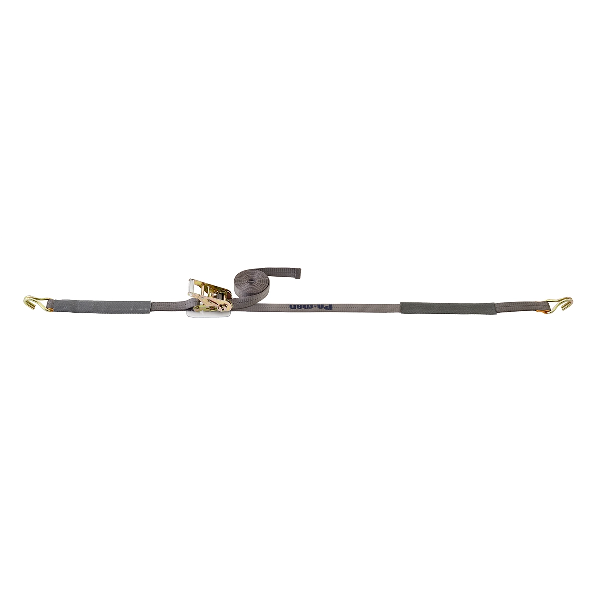 ベルト荷締機 Jフック 小型 巾38mm 固定0.5m 巻取4.5m