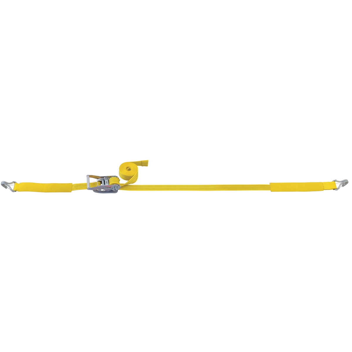 ベルト荷締機 ラッシングベルト JIS 巾50 固定0.5m 巻取7m Jフック