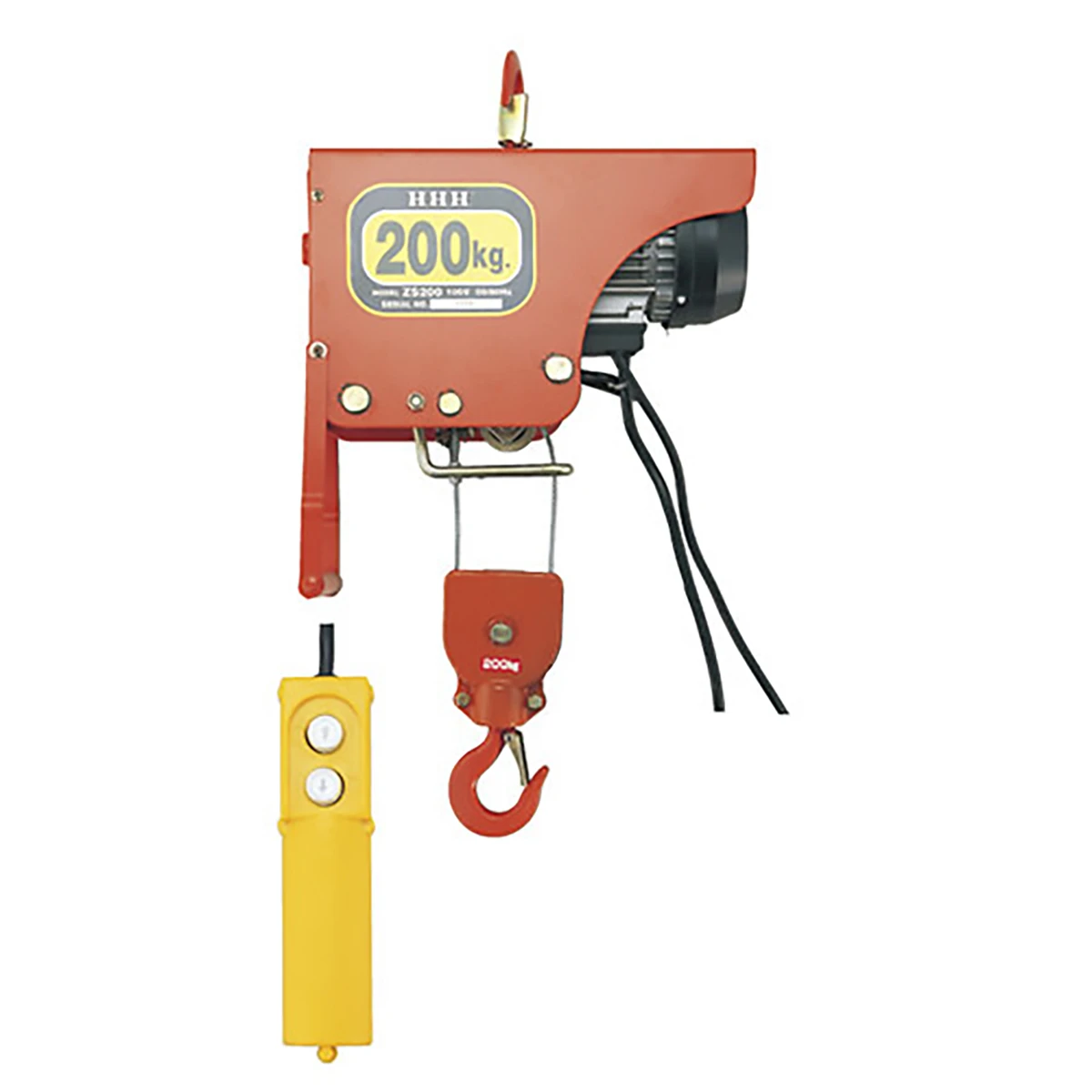 電気ホイスト AC100V 200kg 非防水