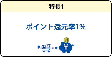 ポイント還元率1%